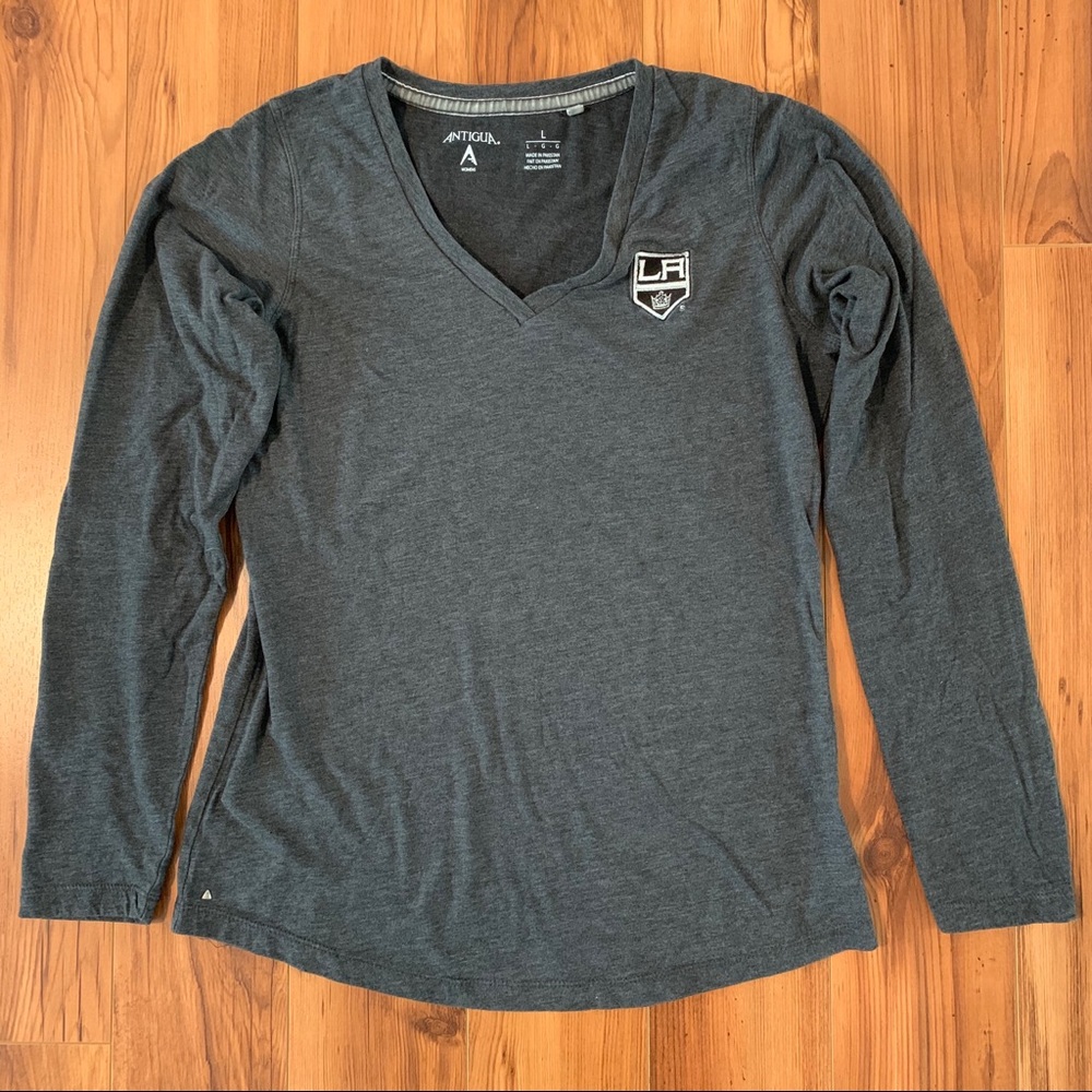 ANTIGUA LA Kings Gray Long Sleeve